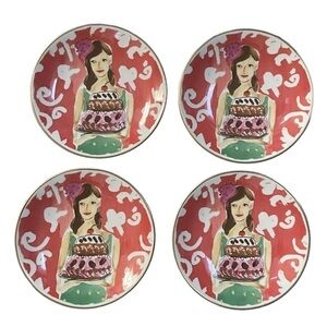 Kate Spade ♠️ by Lennox Just Desserts Tidbit Plates - Set of 4